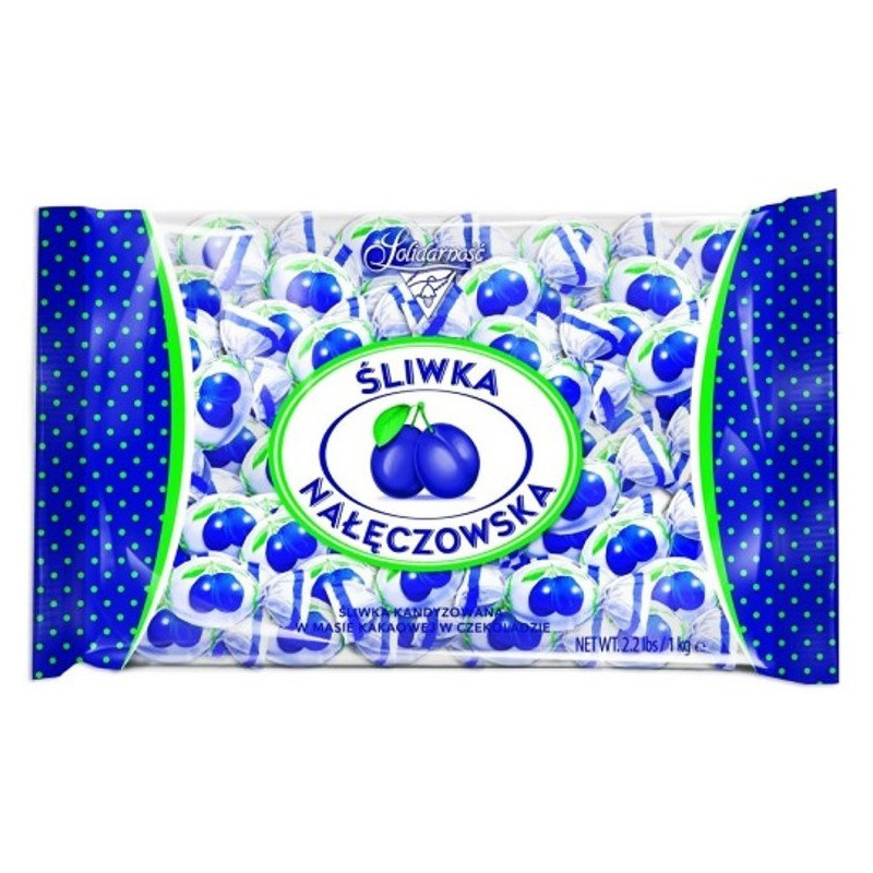 Cukierki SOLIDARNOŚĆ ŚLIWKA Nałęczowska w czekoladzie 1kg
