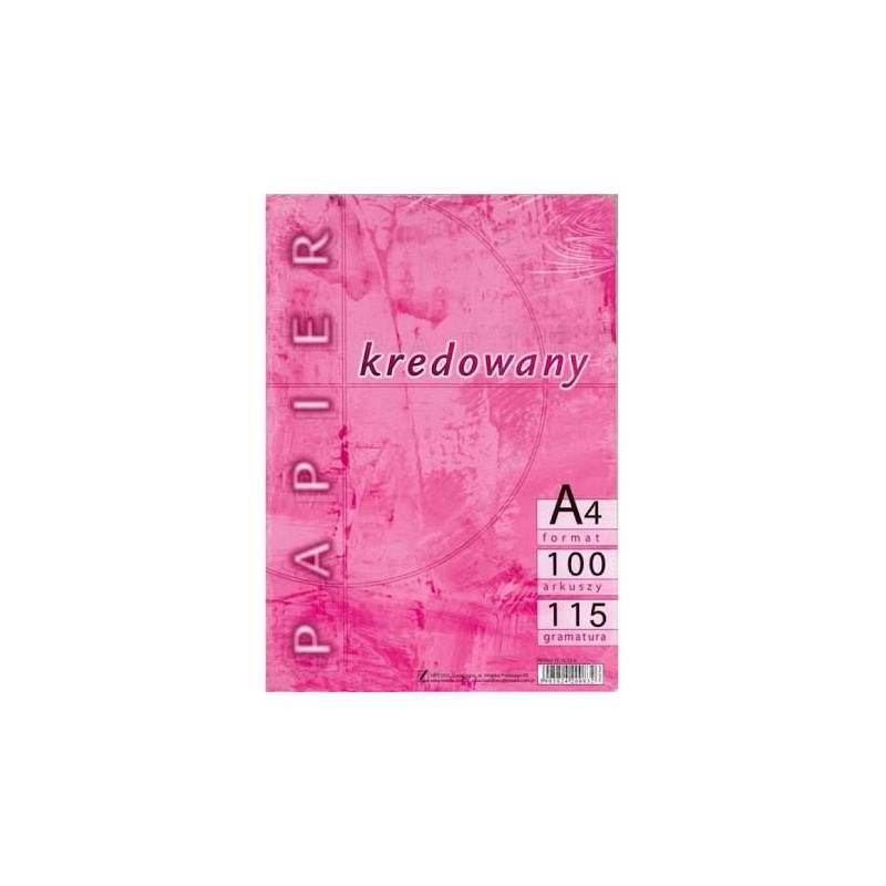 Papier A4 115g kredowany (100) KRESKA