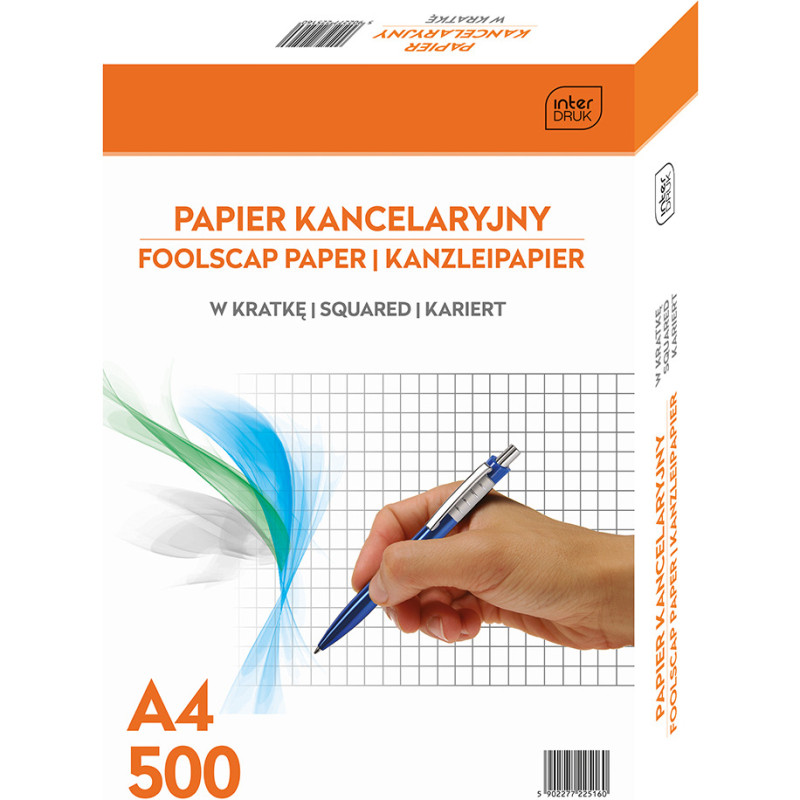 Papier kancelaryjny A4 kratka (500) INTERDRUK