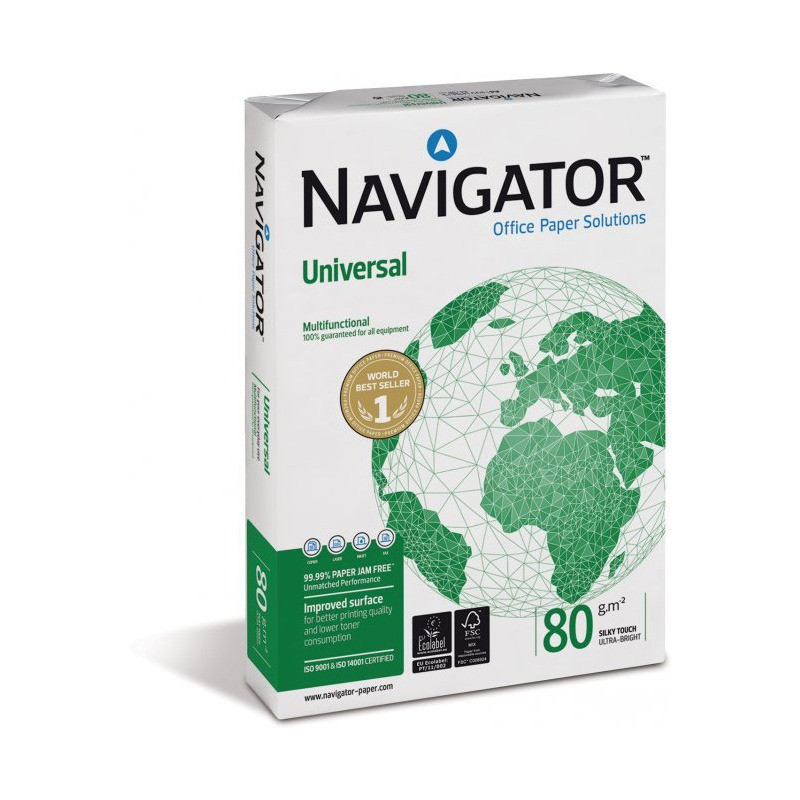 Papier ksero A4 80g (5ryz) NAVIGATOR UNIVERSAL klasa A+ premium
