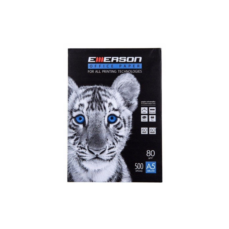 Papier ksero A5 80g EMERSON TIGER (10ryz) klasa białości C