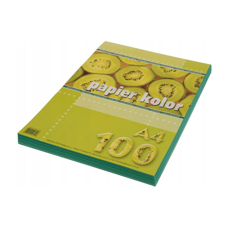 Papier ksero A4 KRESKA 100ark ciemno zielony