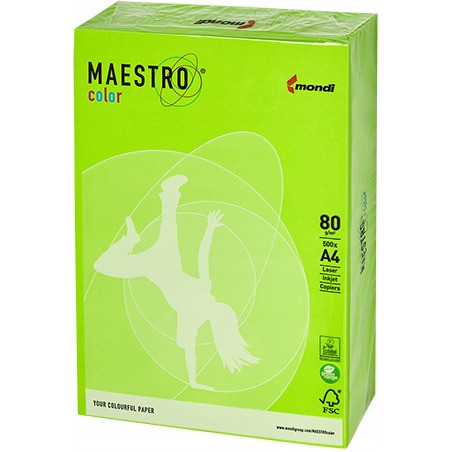 Papier ksero A4 80g MAESTRO COLOR NEOGN neonowy odcień zielony
