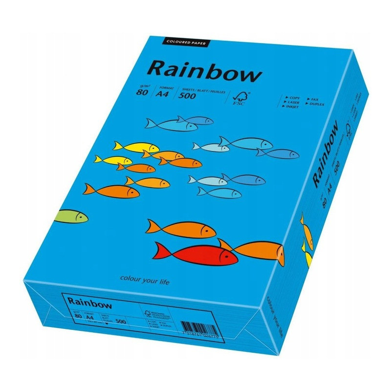 Papier ksero A4 80g RAINBOW R88 ciemnoniebieski 88042761