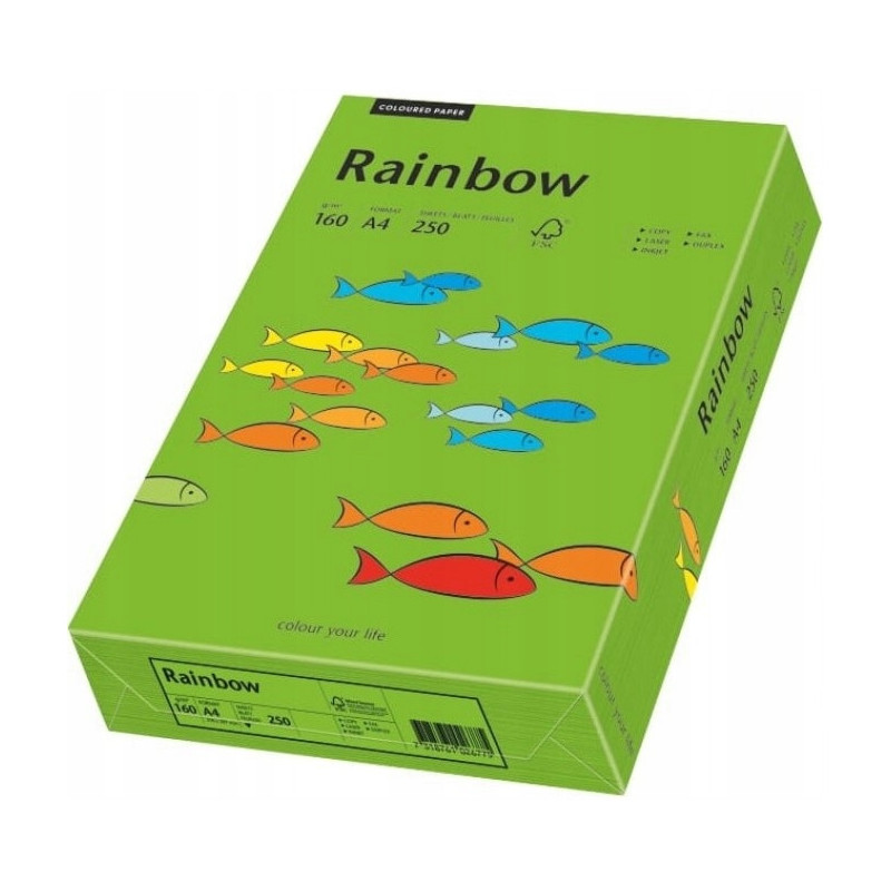 Papier ksero A4 160g RAINBOW R78 ciemny zielony 88042681