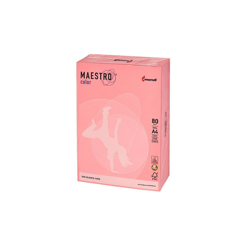 Papier ksero MAESTRO COLOR A4 80g OPI74 pastel flamingo
