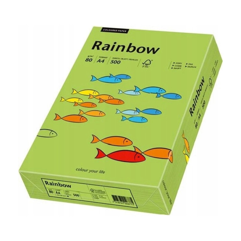 Papier ksero A4 80g RAINBOW R76 zielony 88042651