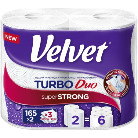 Ręcznik papierowy VELVET TURBO Duo (2 sztuki)