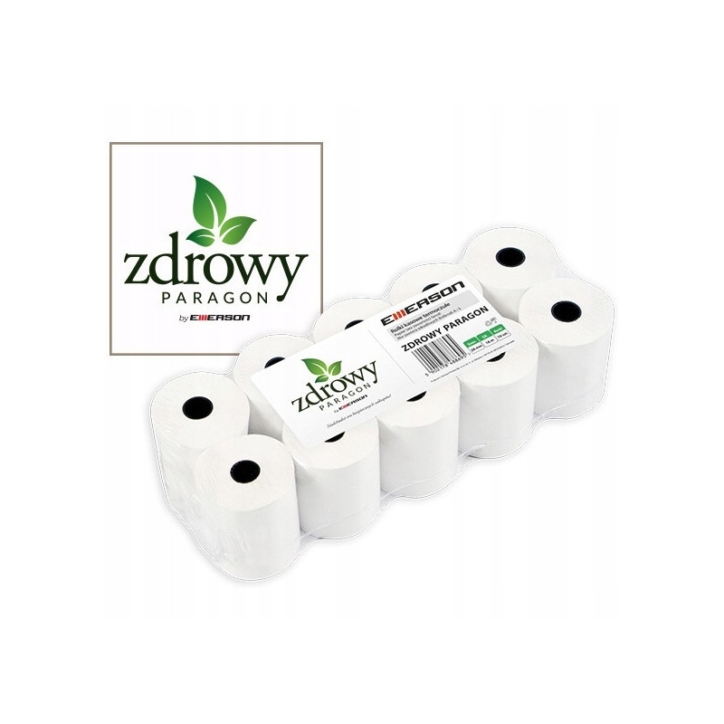 Rolki termiczne 57mmx30m (10szt) EMERSON rt05730wkff zdrowy paragon