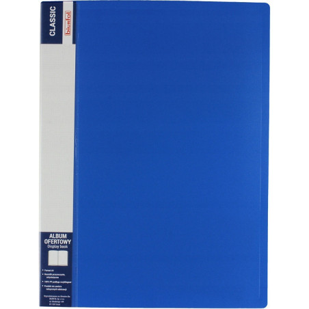 Album ofertowy na dokumenty 10 kieszeni CLASSIC niebieski AOF-01-03 BIURFOL