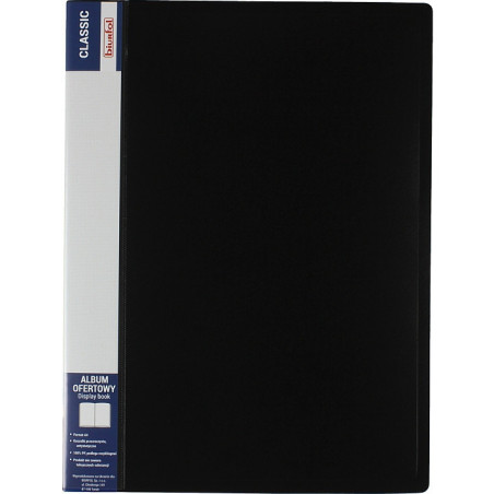 Album ofertowy na dokumenty 40 kieszeni CLASSIC czarny AOF-04-05 BIURFOL