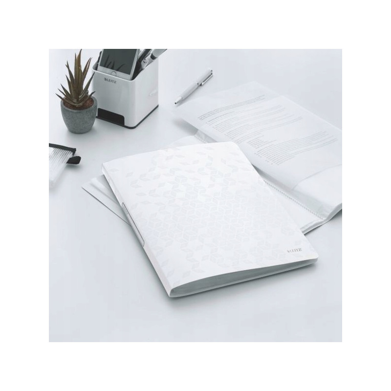 Album ofertowy 20 koszulek PP LEITZ WOW, biały 46310001