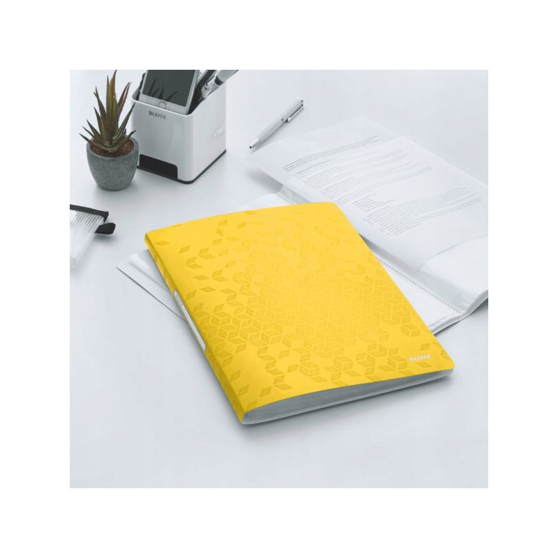 Album ofertowy 20 koszulek PP LEITZ WOW, żółty 46310016