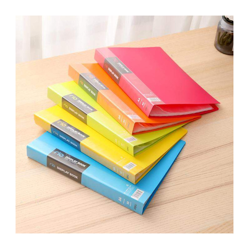 Album ofertowy A4 60 koszulek RIO pomarańczowy E5035 ORANGE DELI