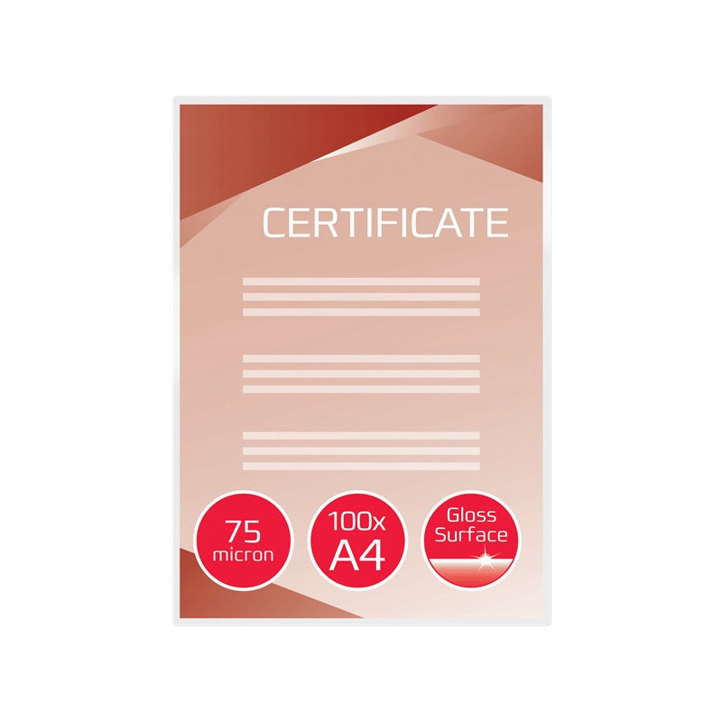 Folia do laminacji GBC A4 75mic (100szt) EZ 3740400