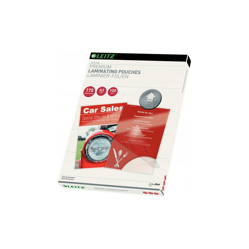Folia do laminacji LEITZ iLAM UDT A3 175 mic. 74900000