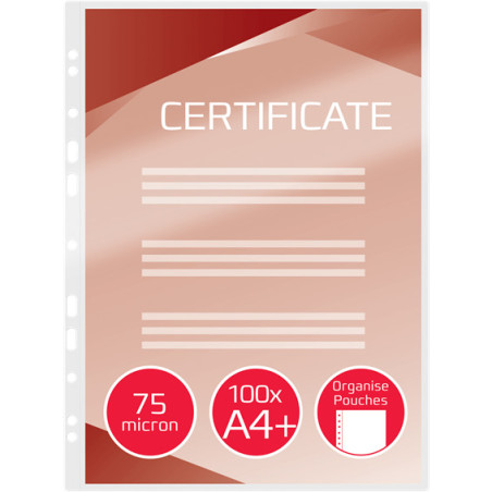 Folia do laminacji GBC Organise A4 75mic przezroczyste 41664E