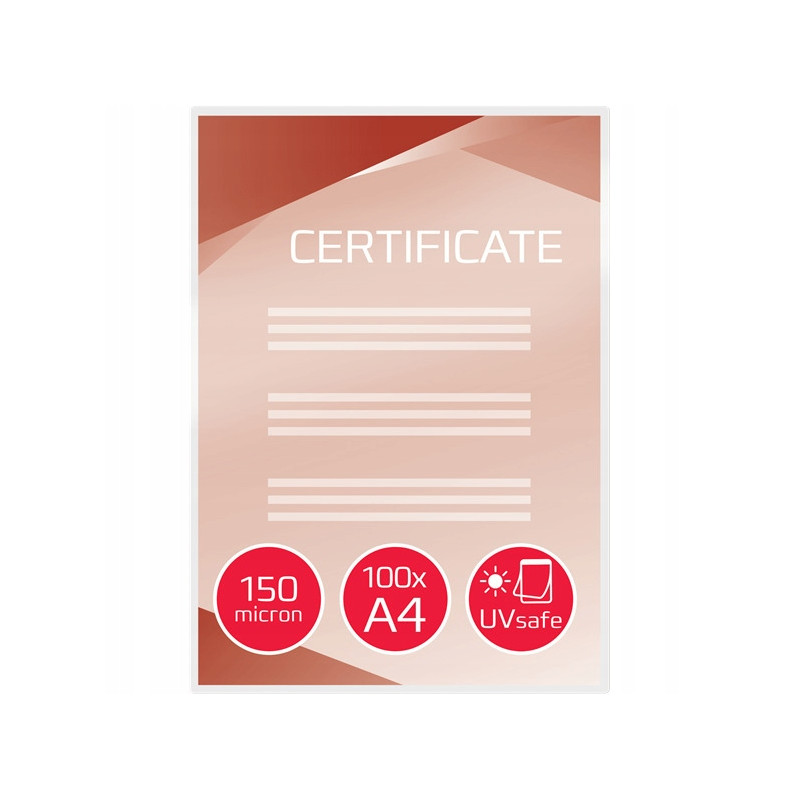 Folie do laminacji chroniące przed UV A4 150 mic. IB611032 GBC
