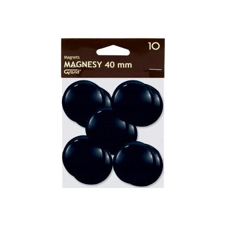 Magnesy 40mm czarne (10szt.) 130-1700 GRAND