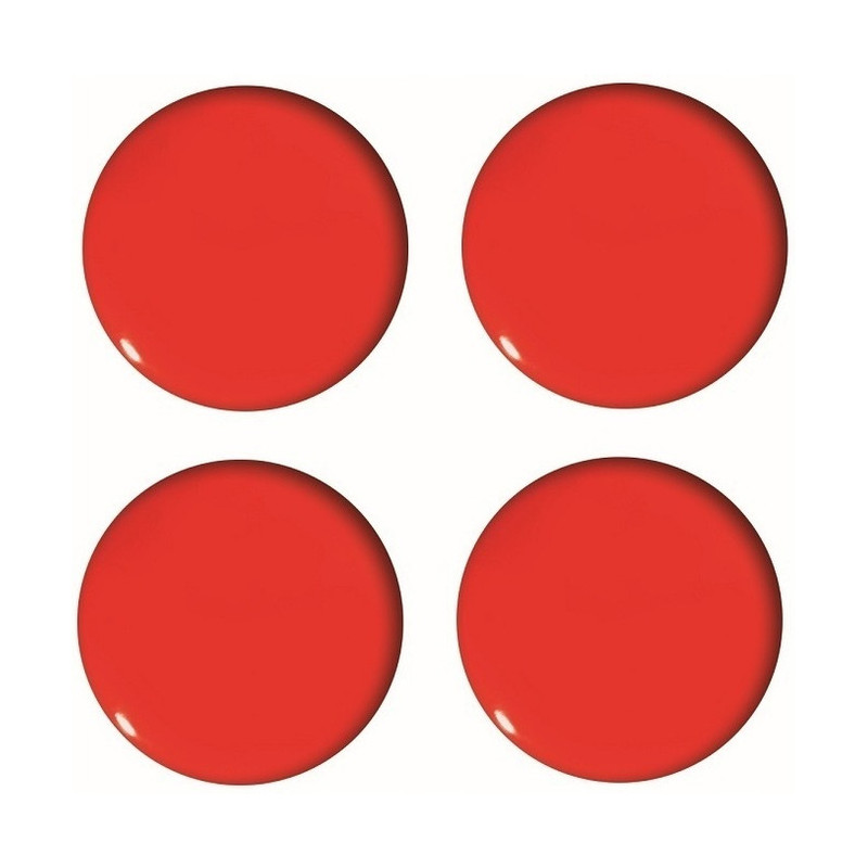 Magnesy do tablic czerwone wypukłe 40mm (4szt.) GM303-PC4 TETIS