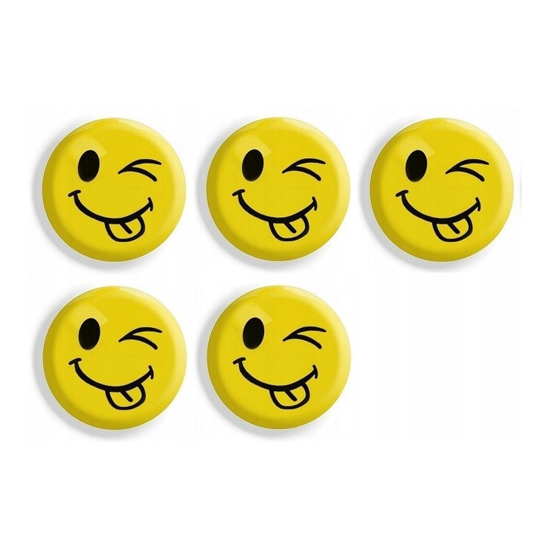 Magnesy do tablic żółte języki 35mm (5szt.) GM302-TY5 TETIS