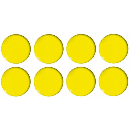Magnesy do tablic żółte wypukłe 20mm (8szt.) GM300-PY8 TETIS
