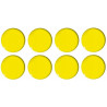 Magnesy do tablic żółte wypukłe 20mm (8szt.) GM300-PY8 TETIS