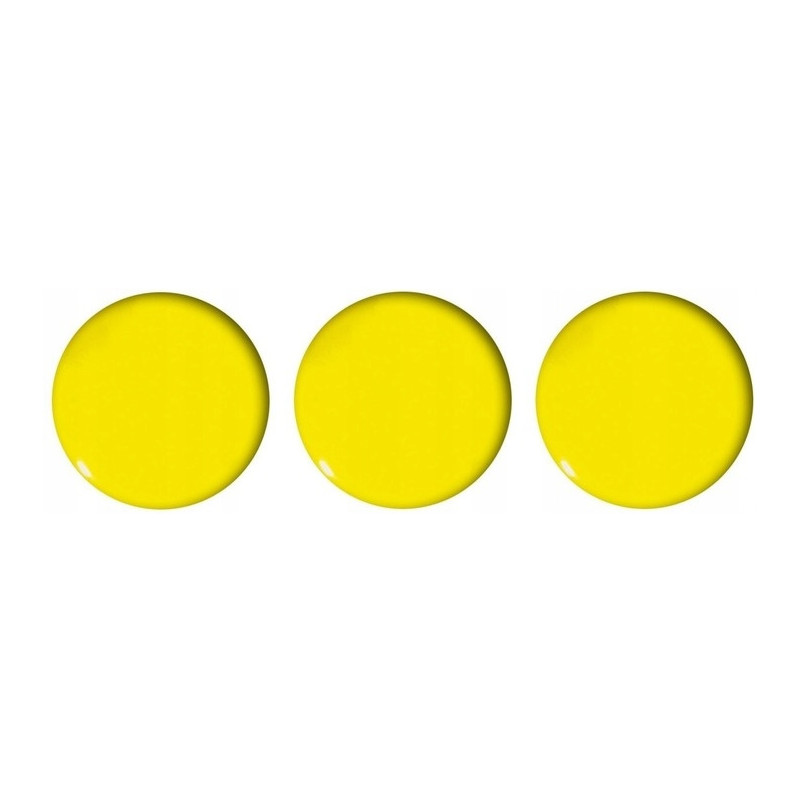 Magnesy do tablic 50mm żółte (3szt.) GM304-PY3 TETIS