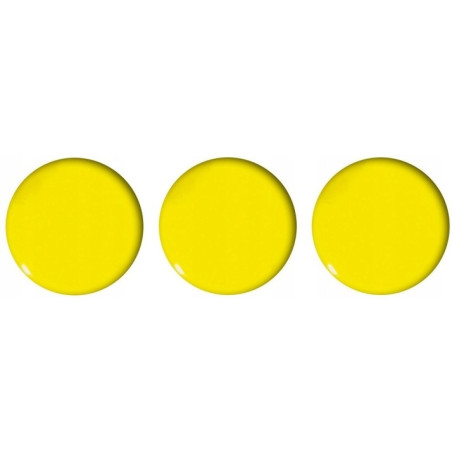 Magnesy do tablic 50mm żółte (3szt.) GM304-PY3 TETIS