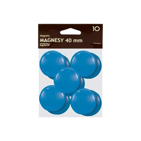 Magnesy 40mm niebieskie (10szt.) 130-1702 GRAND