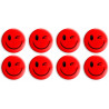 Magnesy do tablic czerwone uśmiechy 20mm (8szt.) GM300-SC8 TETIS
