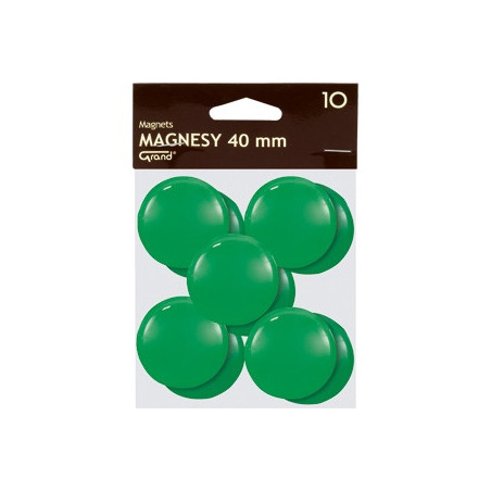 Magnesy 40mm zielone (10szt.) 130-1703 GRAND
