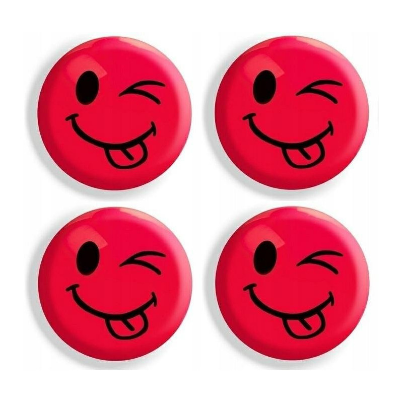 Magnesy do tablic czerwone języki 40mm (4szt.) GM303-TC4 TETIS