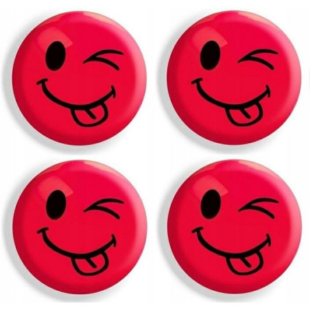 Magnesy do tablic czerwone języki 40mm (4szt.) GM303-TC4 TETIS