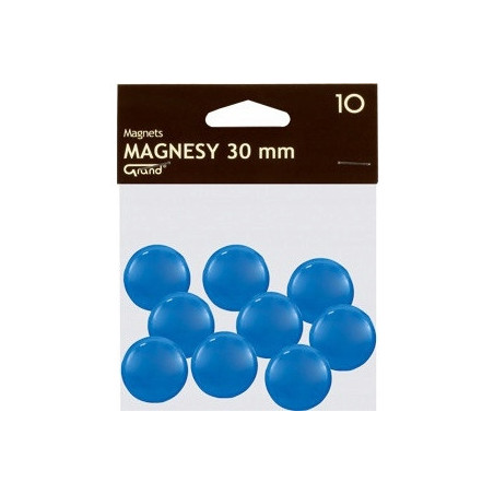 Magnesy 30mm niebieskie (10szt.) 130-1696 GRAND