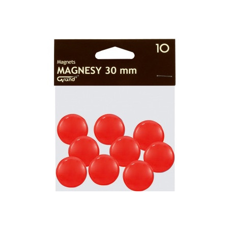 Magnesy 30mm GRAND czerwone (10szt.) 130-1695 GRAND
