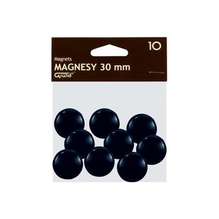 Magnesy 30mm GRAND czarne (10szt.) 130-1694 GRAND