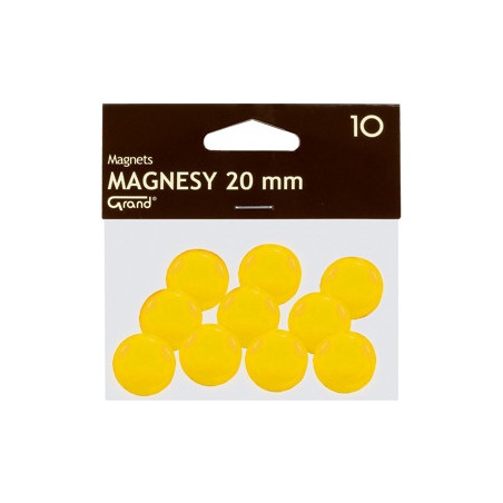 Magnesy 20mm GRAND żółte (10szt.) 130-1691 GRAND