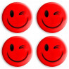 Magnesy do tablic czerwone uśmiechy 40mm (4szt.) GM303-SC4 TETIS