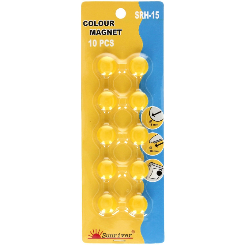 Magnesy WF-15/SRH-15 żółte (10szt.) 607326 ARGO