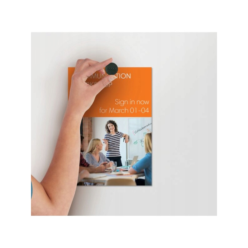 Magnesy do tablic 24mm, czarne (10szt.) 1915291 NOBO