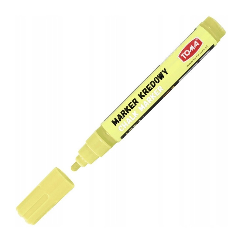 Marker kredowy końcówka 4.5mm żółty TO-292 72 TOMA