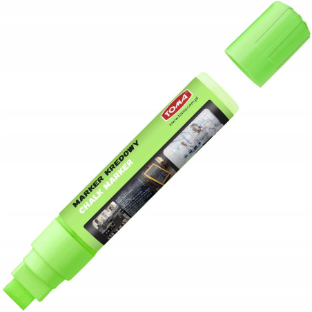 Markery kredowe końcówka 15x8mm zielone TO-290 42 TOMA