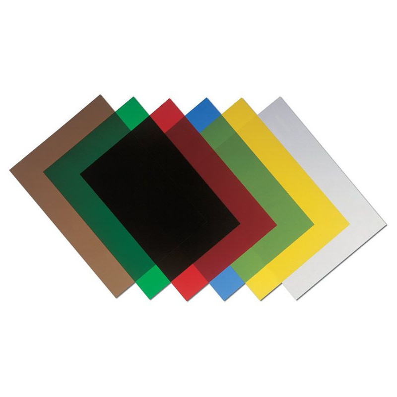 Okładki przezroczyste A4 200mic czerwone 100szt 5377201 FELLOWES