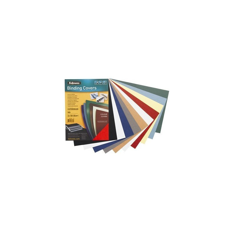 Okładki skóropodobne FELLOWES (100szt) czarne 5370405