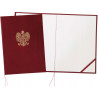 Okładka na dyplom z orłem bordowa 339-075 WARTA