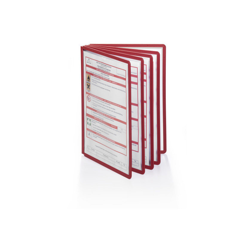 Panel informacyjny A4 (5 sztuk) czerwony (ramka) 560603 SHERPA DURABLE