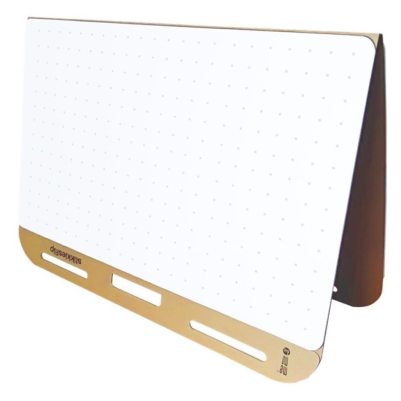 Blok samoprzylepny do flichartów STIKKIESFLIP biały w kropki teczka kartonowa 50k 70x42cm MB002 MEMOBE