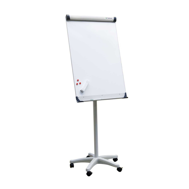 Flipchart suchościeralny-magnetyczny NATUNA 100x70 mobilny