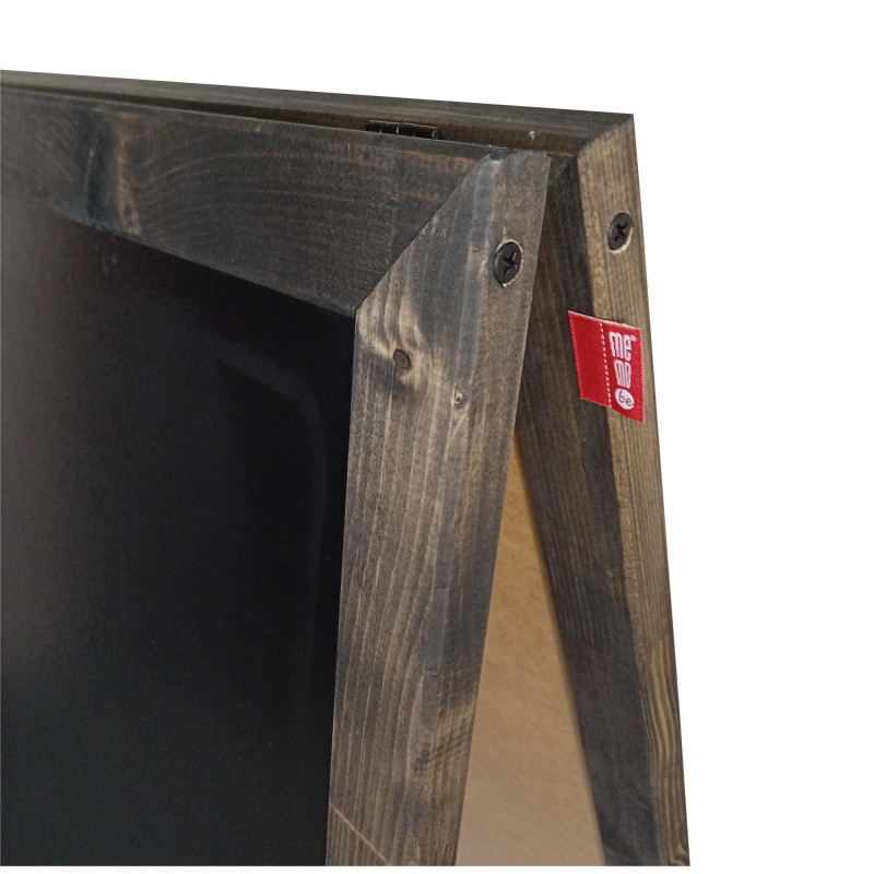 Potykacz kredowy 90x50cm czarny rama drewniana MTX050090.19.47.51 MEMOBE